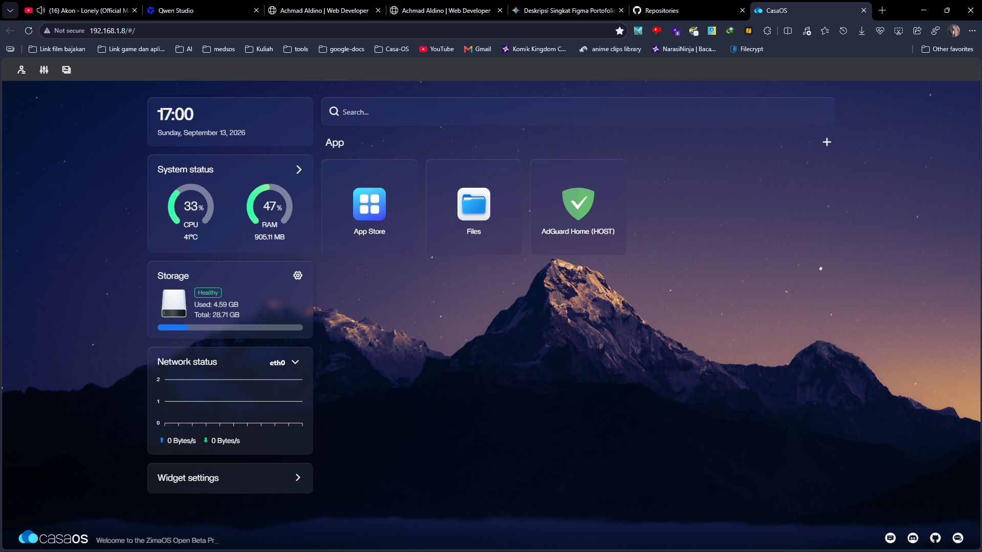 Home Cloud Server dengan CasaOS